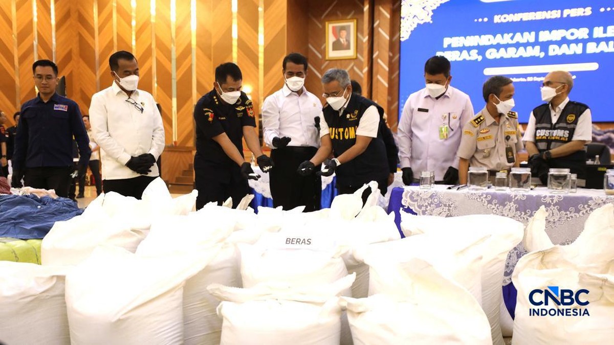 Digagalkan DJBC, 15 Kontainer Beras dan Garam Ilegal Berasal dari India