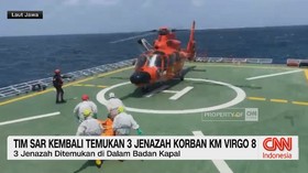 Tim SAR Kembali Temukan 3 Jenazah Korban KM Virgo 8