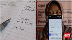 Warga datangi Posko Pengaduan Desil di Bumi Pospera Jakarta pada Selasa (22/9) untuk menginventarisasi data yang tidak sesuai dengan predikat desil.