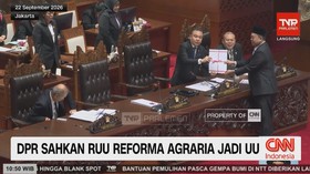 DPR Sahkan RUU Pengaturan Reforma Agraria Jadi UU
