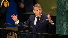 Presiden Prancis Emmanuel Macron membela habis-habisan Palestina saat pidato di Sidang Majelis Umum PBB ke-81 pada Selasa (22/9).