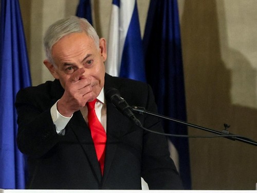 Israeli Prime Minister Benjamin Netanyahu delivers a statement to members of the press, in Jerusalem, September 8, 2026. REUTERS/Ammar Awad