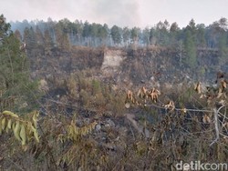 Titik Api di Lereng Gunung Merapi Masih Belum Padam Malam Ini