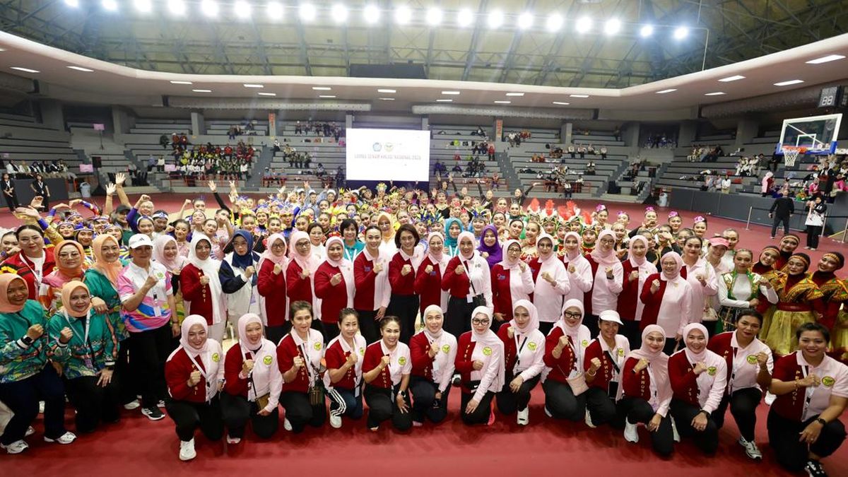 Ketum TP PKK Ajak Giatkan Olahraga, Sambut Indonesia Emas 2045