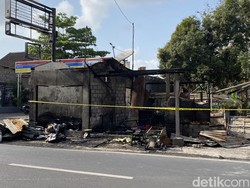 2 Kios Sol Sepatu-Canang di Denpasar Terbakar, Ada Ledakan Mirip Kembang Api