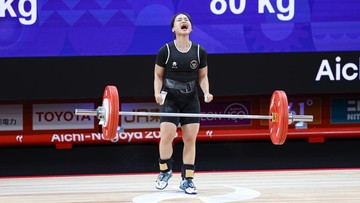 Liputan Olahraga CNN Sport : Hasil Asian Games: Luluk Diana Raih Perunggu Angkat Besi 49kg Putri