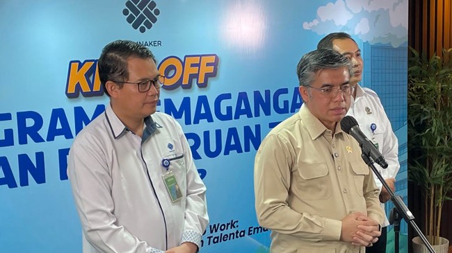 Menteri Ketenagakerjaan (Menaker) Yassierli menepis soal program Pemagangan Nasional (MagangHub) yang dimanfaatkan perusahaan untuk menggantikan posisi pegawai tetap.