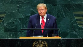 US President Donald Trump addresses the 81st United Nations General Assembly at UN headquarters in New York City, US, September 22, 2026.  REUTERS/MIKE SEGAR     TPX IMAGES OF THE DAY