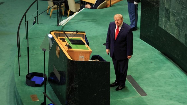 US President Donald Trump addresses the 81st United Nations General Assembly at UN headquarters in New York City, US, September 22, 2026. REUTERS/Brendan McDermid