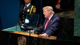 US President Donald Trump addresses the 81st United Nations General Assembly (UNGA), in New York City, US, September 22, 2026. REUTERS/Kylie Cooper