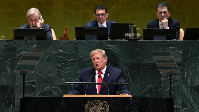 Isi pidato lengkap Presiden AS Donald Trump di Sidang Majelis Umum PBB.