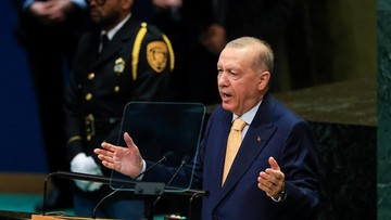 Erdogan Sedih Presiden Palestina Absen Sidang PBB usai Visa Ditolak AS