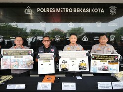 Operasi Nila Polres Bekasi Kota: 74 Tersangka, 49.119 Butir Obat Keras Disita