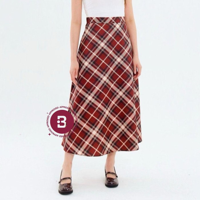 Skylar Skirt Red Plaid