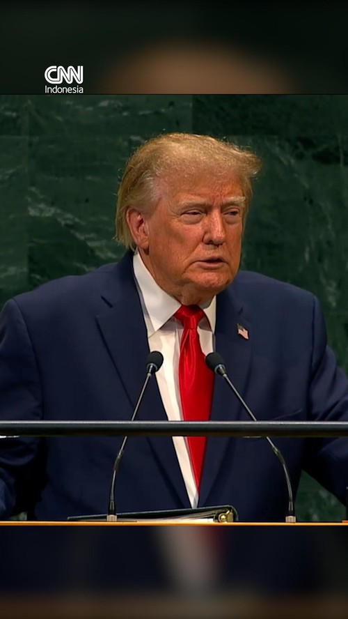 Presiden Amerika Serikat Donald Trump menyampaikan terima kasih ke Indonesia, saat ia berpidato di Sidang Majelis Umum Perserikatan Bangsa-Bangsa (PBB) di New York, pada Selasa (22/9).