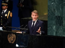 Macron Sindir Trump soal Gaza Sambil Gebrak Podium PBB, Gedung Putih Bereaksi