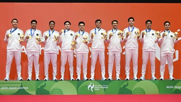 Prabowo Apresiasi Tim Badminton Indonesia usai Raih Emas Asian Games