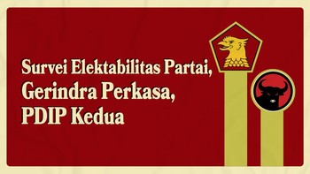 INFOGRAFIS: Survei Elektabilitas Partai, Gerindra Perkasa, PDIP Kedua