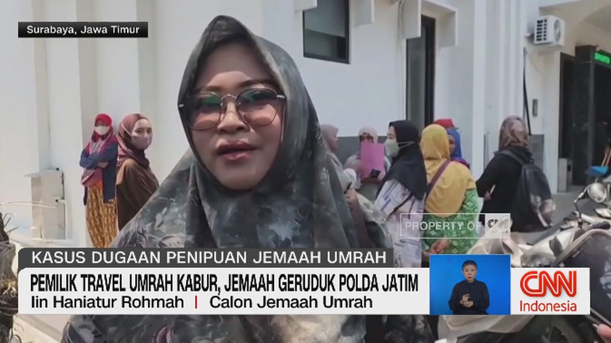 VIDEO: Pemilik Travel Umrah Kabur, Jemaah Geruduk Polda Jatim