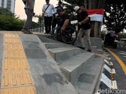 Trotoar Gasibu Masih Belum Ramah untuk Teman Disabilitas