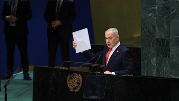 Pidato di PBB, Netanyahu Sesumbar Israel Perangi Musuh di 7 Front