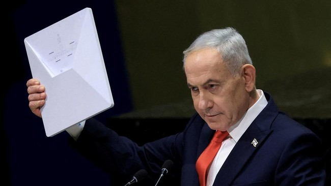 Aksi Walk Out dan Pamer Pager Warnai Pidato Netanyahu di PBB