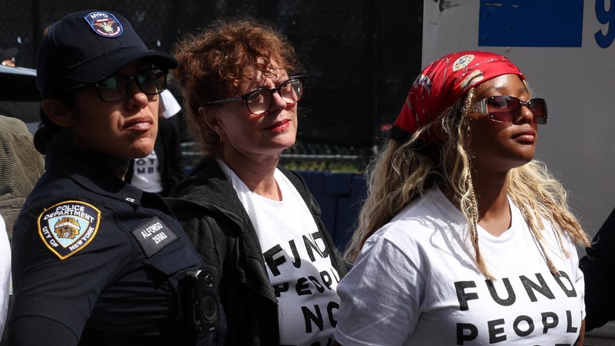Aksi Protes Kebijakan Netanyahu, Aktris Susan Sarandon Dicokok Polisi New York