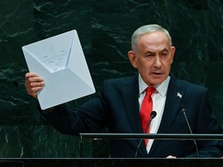 Video Netanyahu Malah Pamer Starlink Saat Ditinggal Walk Out Delegasi Sidang PBB
