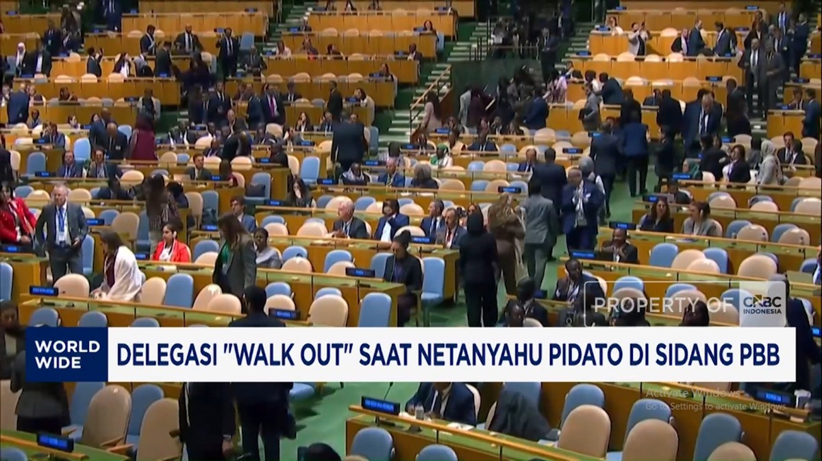 Video: Delegasi Walk Out Saat Netanyahu Pidato di PBB