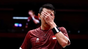 Update Eksklusif Olahraga CNN : Hasil Asian Games: Jonatan Nyaris Disingkirkan Atlet Peringkat 124 BWF