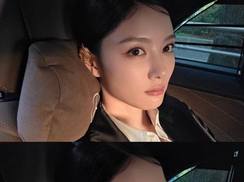 Kim Yoo Jung juga tampil dengan minimalist makeup serta sleek hairstyle yang melengkapi gayanya di hari itu./ Foto: instagram.com/you_r_love