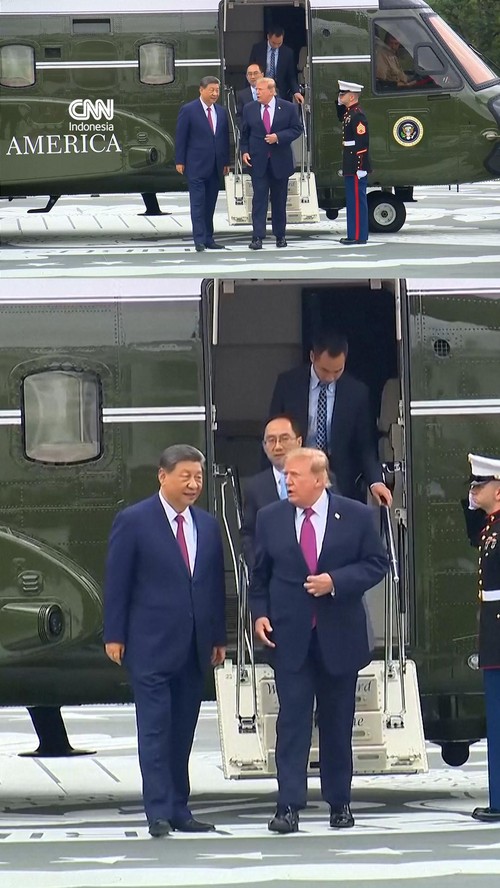 Trump Pamer Helipad Baru Gedung Putih ke Xi Jinping