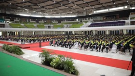 Universitas Muhammadiyah Surakarta (UMS) ums.ac.id menggelar Sidang Terbuka Senat dalam rangka Upacara Wisuda Program Sarjana, Magister, dan Doktor Periode I Tahun Akademik 2026/2027 di Gedung Edutorium KH Ahmad Dahlan UMS, Jumat (25/9).