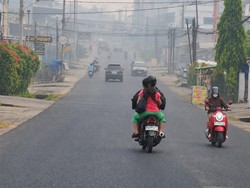 Empat Hari Udara Kota Jambi Bebas dari Kabut Asap, Kini Kembali Pekat