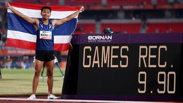Kabar Sport CNN Terbaru : Sprinter Thailand Raih Emas 100 M, Pecah Rekor Asian Games