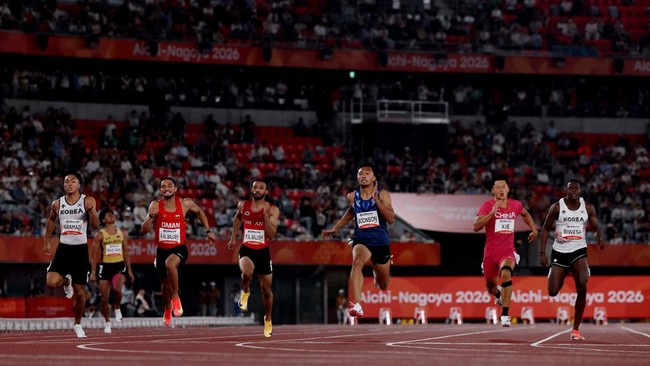 Puripol Boonson Cetak Rekor di Final 100m Asian Games