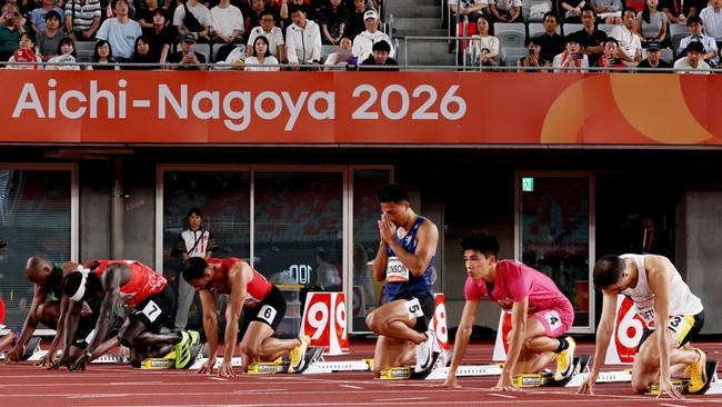 Puripol Boonson Cetak Rekor di Final 100m Asian Games
