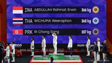 Update Eksklusif Olahraga CNN : Hasil Asian Games: Rahmat Raih Emas Angkat Besi, Pecahkan Rekor Dunia