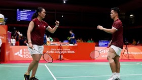 Amri Syahnawi/Nita Violina Marwah akan tampil dalam final badminton Asian Games 2026, Selasa (29/9).
