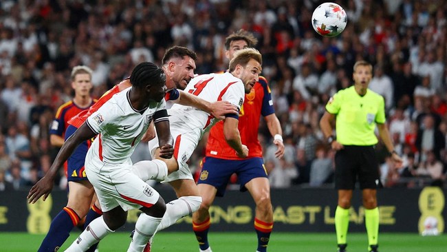 Soccer Football - Nations League - Group A3 - England v Spain - Wembley Stadium, London, Britain - September 26, 2026 England's Harry Kane scores their second goal Action Images via Reuters/Peter Cziborra     TPX IMAGES OF THE DAY