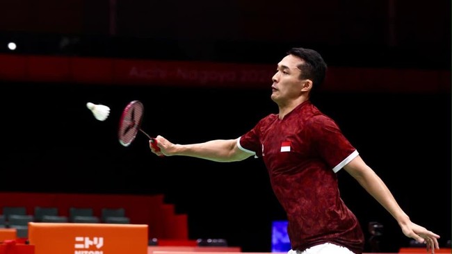 Jonatan Christie saat tampil di 16 besar Asian Games 2026. (Arsip PBSI