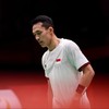 Jonatan Christie saat tampil di perempat final Asian Games 2026