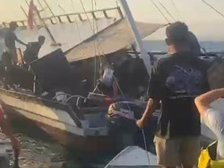 Kapal Pinisi Yukai Tenggelam di Perairan Labuan Bajo