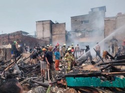 Kebakaran 20 Rumah di Pademangan Jakut, Warga Sempat Dengar Ledakan
