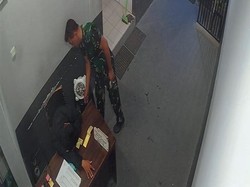 Pria Berseragam TNI Curi HP Pegawai SPBU di Barru Saat Tidur
