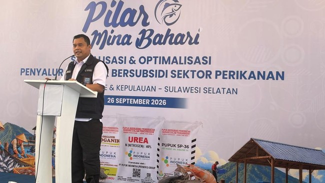 Regional CEO 4 Pupuk Indonesia Wisnu Ramadhani dalam kegiatan Pilar Mina Bahari pada Sabtu, (26/9/2026).