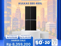 Ada Diskon Gede Kulkas Side by Side Polytron di Transmart Full Day Sale