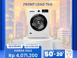 Mesin Cuci Front Load 7KG Hanya Rp 4 Jutaan di Transmart Full Day Sale