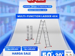 Cuma di Transmart Full Day Sale, Beli Tangga Multifungsi Dapat Diskon Gede