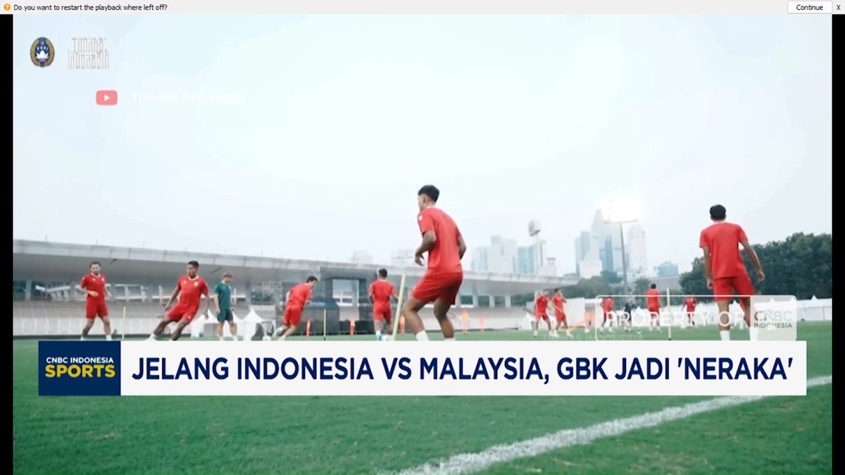Video: Jelang Indonesia vs Malaysia, GBK Jadi 'Neraka'